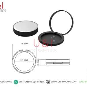 ตลับ บรัชออน,ตลับแป้งพัฟสีขาว