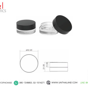 ตลับแป้งฝุ่นสีดำ