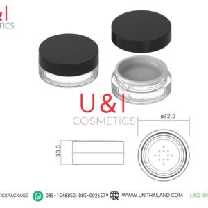 ตลับแป้งสีดำ, ตลับแป้งฝุ่น ,กระปุกแป้งฝุ่นสีดำ