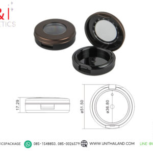 ตลับบลัชออนสีน้ำตาล