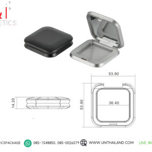 ตลับแป้งสีเงิน