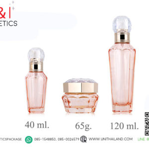 ขวดแก้วสีโรสโกล