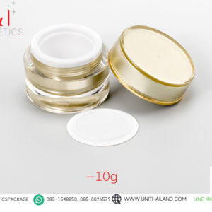 กระปุกอะคริลิคสีทอง