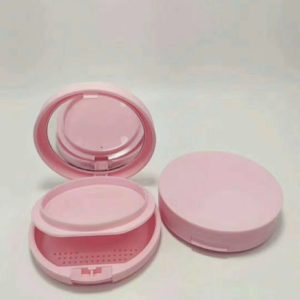 ตลับแป้งสีชมพู แพคเกจจิ้ง ตลับแป้ง
