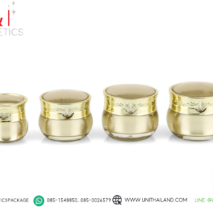 กระปุกอะคริลิคสีทอง