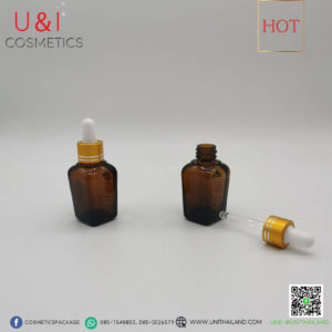 ขวดดรอปเปอร์สีชา,ขวดดรอปเปอร์25ml