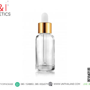 ขวดดรอปเปอร์ฝาทอง15ml ,ขวดดรอปเปอร์ใส15ml