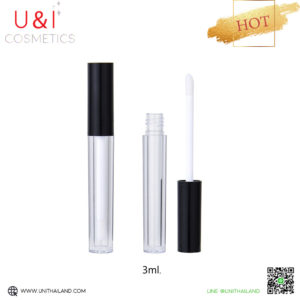 ขวดลิปฝาดำ หลอดลิปฝาดำ ขวดลิป3กรัม